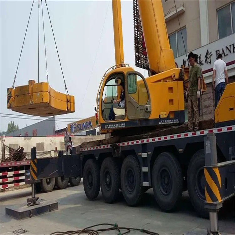 吉安当地吊车出租|机器吊装|75吨|工厂搬迁服务